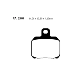 Klocki hamulcowe EBC FA 266 V (2 szt.)