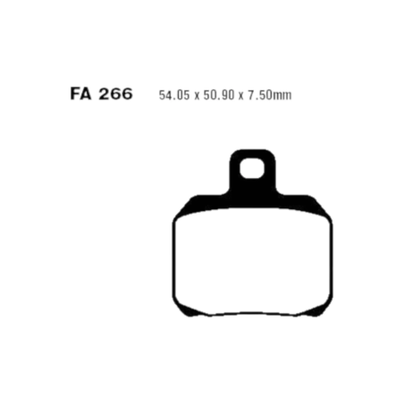 Klocki hamulcowe EBC FA 266 V (2 szt.)