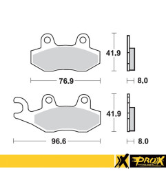 PROX KLOCKI HAMULCOWE KH135 / KH214 YAMAHA YZ 125/250 '90-97 PRZÓD