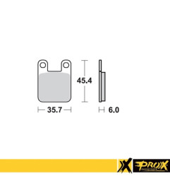 PROX KLOCKI HAMULCOWE KH115 KTM SX 60/65 '98-01 PRZÓD