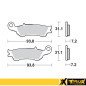 PROX KLOCKI HAMULCOWE KH450 YAMAHA YZ 125/250/250F/450F '08-16 PRZÓD PROX KLOCKI HAMULCOWE KH450 YAMAHA YZ 125/250/250F/450F '08-16 PRZÓD