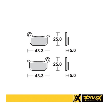 PROX KLOCKI HAMULCOWE KH325 KTM SX 50 PRZÓD / TYŁ, SX 65 TYŁ