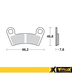 PROX KLOCKI HAMULCOWE KH456 POLARIS 450/525 Outlaw '08-11 PRZÓD