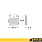 PROX KLOCKI HAMULCOWE KH84 / KH84/3 HONDA CR 80/85 '86-07, CRF 150R '07-09 PRZÓD, YAMAHA YZ 80/85 '93-19
