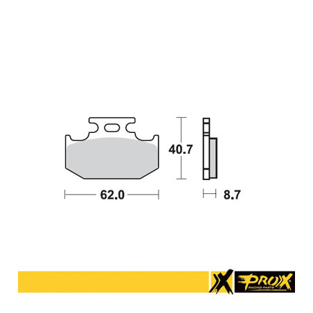 PROX KLOCKI HAMULCOWE KH152 KAWASAKI KX 125/250/500 '89-94, SUZUKI RM 125/250 '89-94, YAMAHA YZ 125 '92-97, 250 '92-97