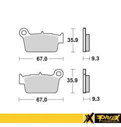 PROX KLOCKI HAMULCOWE KH367 KXF/RMZ/YZ/YZF TYŁ