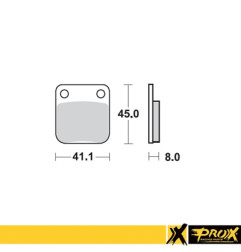 PROX KLOCKI HAMULCOWE KH54 KAWASAKI KX 65 '00-20, SUZUKI RM 65 '03-05 TYŁ