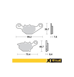 PROX KLOCKI HAMULCOWE KH401 SUZUKI RM 85 '05-22 TYŁ