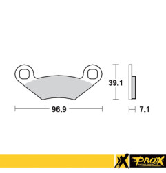 PROX KLOCKI HAMULCOWE KH159 POLARIS SPORTSMAN / SCRAMBLER / OUTLAW / XPLORER / TRAIL BLAZER / TRAIL BOSS