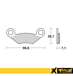 PROX KLOCKI HAMULCOWE KH159 POLARIS SPORTSMAN / SCRAMBLER / OUTLAW / XPLORER / TRAIL BLAZER / TRAIL BOSS