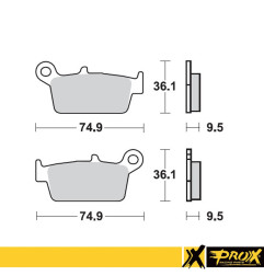 PROX KLOCKI HAMULCOWE KH131 HONDA CR 125/250/500 '87-01, YAMAHA YZ 125/250 '98-02
