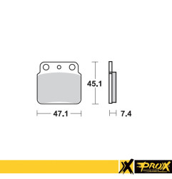 PROX KLOCKI HAMULCOWE KH137 SUZUKI LTZ 400, LTR 450 TYŁ