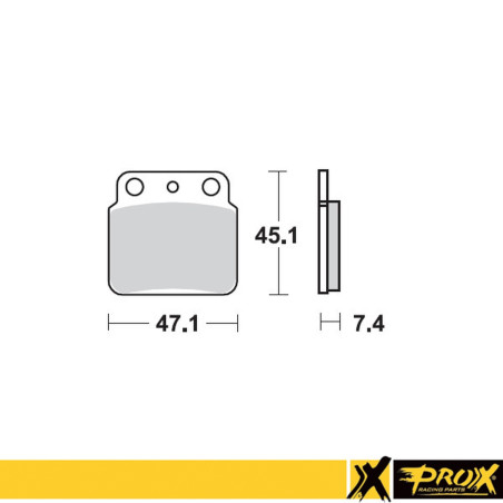 PROX KLOCKI HAMULCOWE KH137 SUZUKI LTZ 400, LTR 450 TYŁ