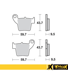 PROX KLOCKI HAMULCOWE KH346 HONDA CR/CRF TYŁ