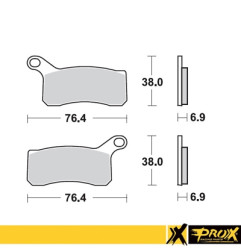 PROX KLOCKI HAMULCOWE KH462 KTM 450/505/525 SX/XC ATV '08-12 PRZÓD