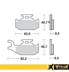 PROX KLOCKI HAMULCOWE KH428 YAMAHA YFM 700 RAPTOR '06-11 TYŁ