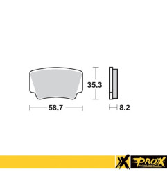 PROX KLOCKI HAMULCOWE KH463 KTM 450/505/525 SX/XC ATV '08-12 TYŁ