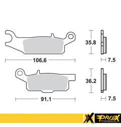 PROX KLOCKI HAMULCOWE KH444 YAMAHA YFM 550 GRIZZLY '11-14, YFM 700 GRIZZLY '07-18 PRZÓD PRAWY