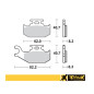 PROX KLOCKI HAMULCOWE KH414 SUZUKI LT-A/F 400F '08-'15, LT-A 450X '07-'10, LT-A 700X '05-'07 PROX KLOCKI HAMULCOWE KH414 SUZUKI LT-A/F 400F '08-'15, LT-A 450X '07-'10, LT-A 700X '05-'07