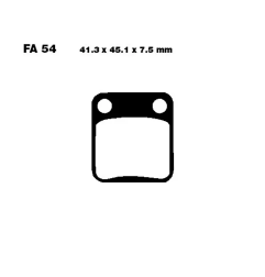 Klocki hamulcowe EBC FA 054 SFAC (2 szt.)