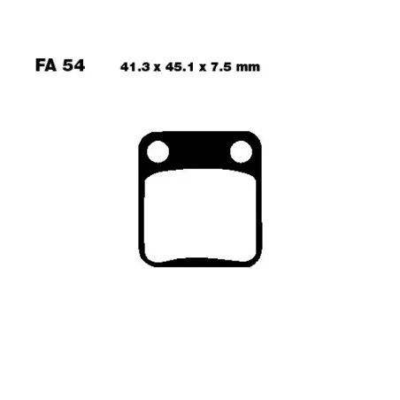 Klocki hamulcowe EBC FA 054 SFAC (2 szt.)