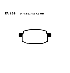 Klocki hamulcowe EBC FA 169 SFAC (2 szt.)