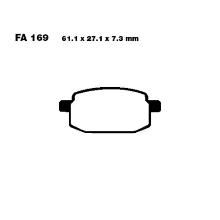 Klocki hamulcowe EBC FA 169 SFAC (2 szt.)