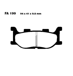 Klocki hamulcowe EBC FA 199 SFAC (2 szt.)