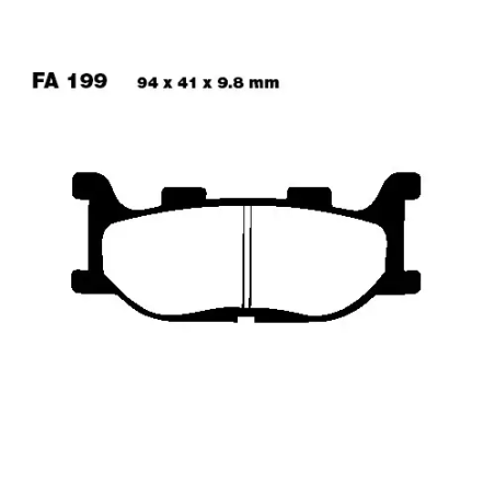 Klocki hamulcowe EBC FA 199 SFAC (2 szt.)