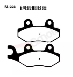 Klocki hamulcowe EBC FA 228 SFAC (2 szt.)