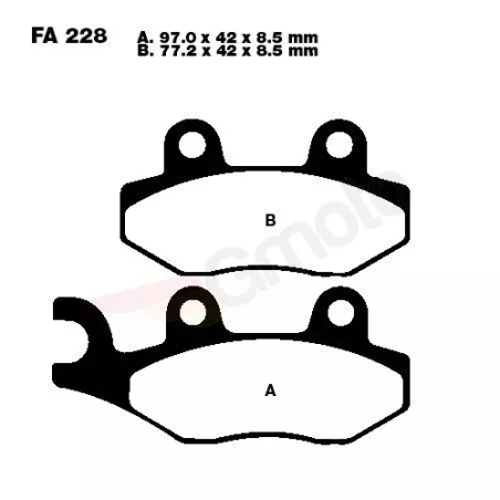 Klocki hamulcowe EBC FA 228 SFAC (2 szt.)