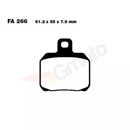 Klocki hamulcowe EBC FA 266 SFAC (2 szt.)