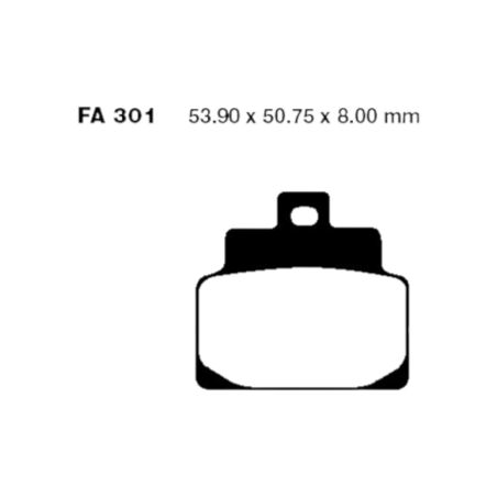 Klocki hamulcowe EBC FA 301 SFAC (2 szt.)