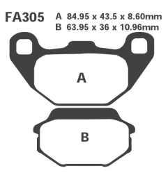 Klocki hamulcowe EBC FA 305 SFAC (2 szt.)