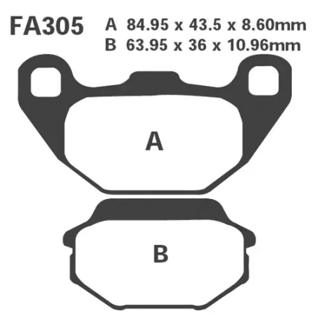 Klocki hamulcowe EBC FA 305 SFAC (2 szt.)