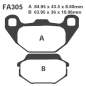 Klocki hamulcowe EBC FA 305 SFAC (2 szt.) Klocki hamulcowe EBC FA 305 SFAC (2 szt.)