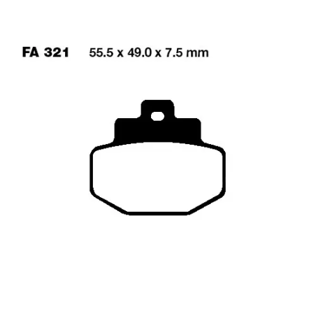 Klocki hamulcowe EBC FA 321 SFAC (2 szt.)