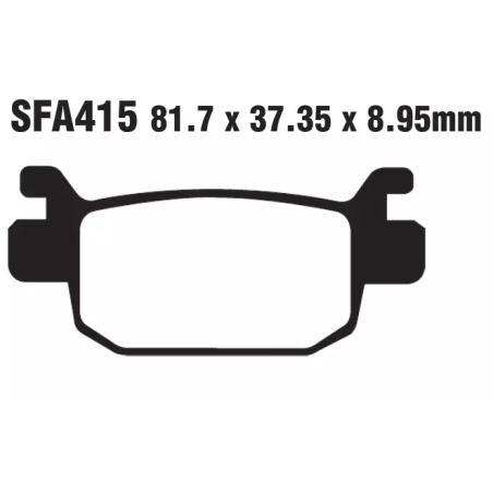 Klocki hamulcowe EBC FA 415 SFAC (2 szt.)