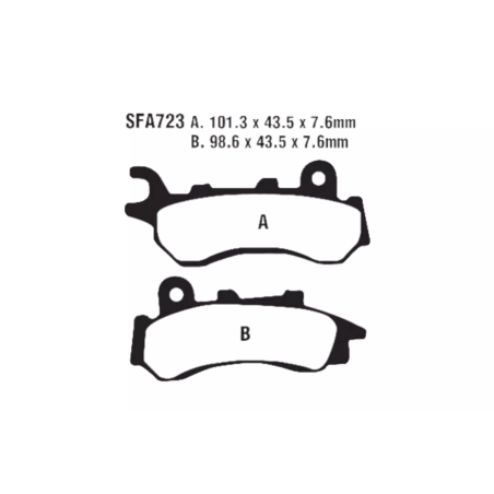 Klocki hamulcowe EBC FA 723 SFAC 2szt