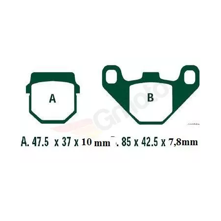 Klocki hamulcowe EBC FA 083/2 SFA (2 szt.)