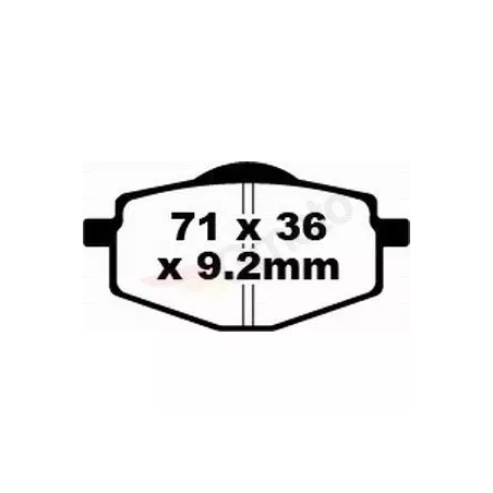 Klocki hamulcowe EBC FA 101 SFA (2 szt.)