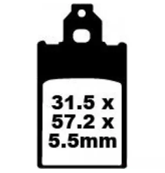 Klocki hamulcowe EBC FA 116 SFA (2 szt.)