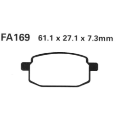 Klocki hamulcowe EBC FA 169 SFA (2 szt.)
