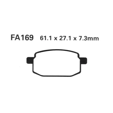 Klocki hamulcowe EBC FA 169 SFA (2 szt.)