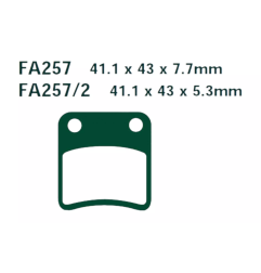Klocki hamulcowe EBC FA 257/2 SFA (2 szt.)