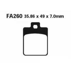 Klocki hamulcowe EBC FA 260 SFA (2 szt.)