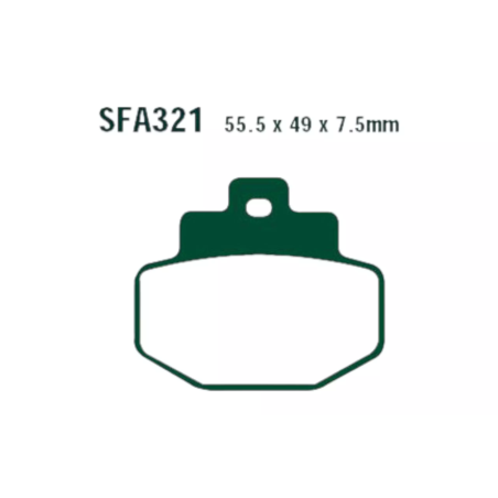 Klocki hamulcowe EBC FA 321 SFA (2 szt.)