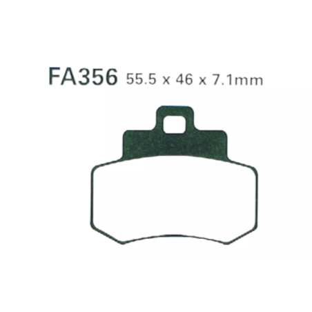 Klocki hamulcowe EBC FA 356 SFA (2 szt.)