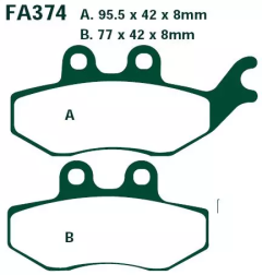 Klocki hamulcowe EBC FA 374 SFA (2 szt.)