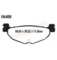 Klocki hamulcowe EBC FA 408 SFA (2 szt.)